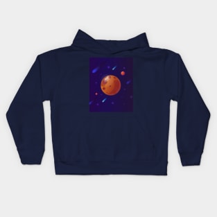 Planet in space Kids Hoodie